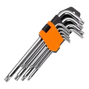 Juego de Llaves Allen y Torx Tykon Cromadas