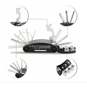 Multiherramienta Bici 15 en 1 con Llaves Allen