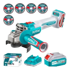 Esmeril Angular 20V Total Tagli261521 + Bat y Cargador