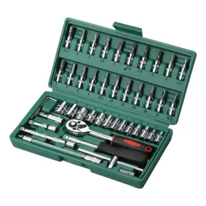 Set 46 Llaves de Tubo Mecánico y Llaves Allen