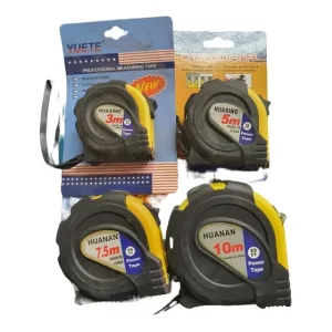 Pack 4 Huincha de Medir 3m, 5m, 7.5m y 10m