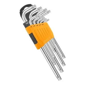 Set 9 Llaves Allen Ingco Torx Serie Larga