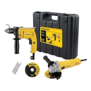 Kit Esmeril Angular y Taladro Stanley SHG6620