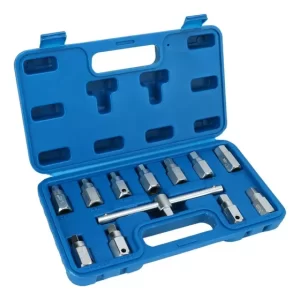 Set Dados Llaves Allen y Cuadrados Cromo