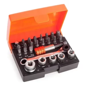 Set Bahco 26 Puntas Llaves Allen y Torx 1/4
