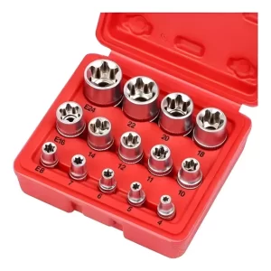 Set 14 Dados Estrella E-Torx para Llaves Allen