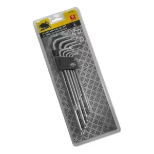 Llaves Allen Torx Estrella Toro Negro 1.5-10mm 9P