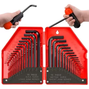 Kit 30 Llaves Allen Hexagonales Herramientas