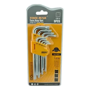 Set Llaves Allen Estrella Medianas Toolmak 9 Pzs