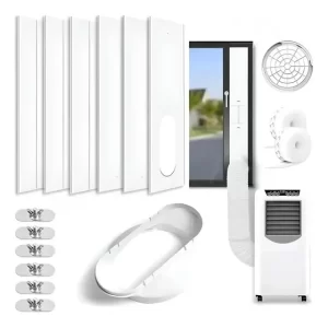 Aire acondicionado portátil Sello Ventana Ajustable Paneles 13