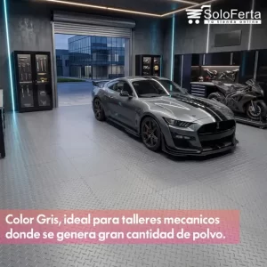 Piso flotante Modular Taller Garage Performance Negro Gris