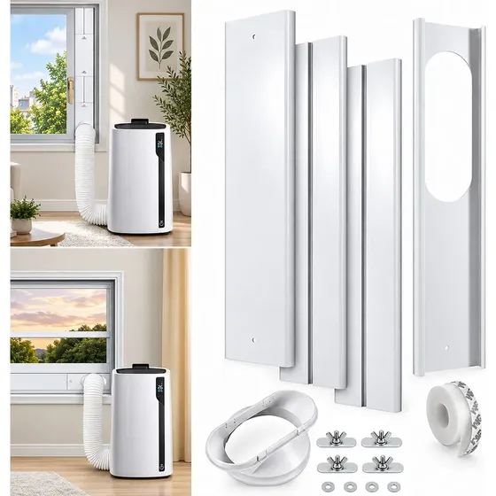 Aire acondicionado portátil Kit De Ventana - Hasta 220 Cm