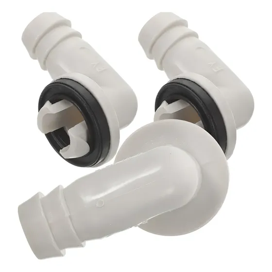 Aire acondicionado portátil 3 Piezas Codo Para Abs Gris