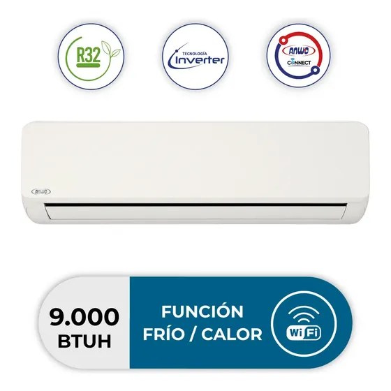 Aire acondicionado portátil Split Muro Inverter Anwo Ecoflow