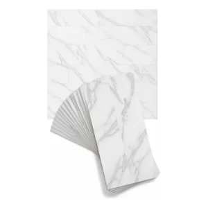 Piso flotante Pack 20 Láminas Imit Mármol Autoadhesivas 30x60cm